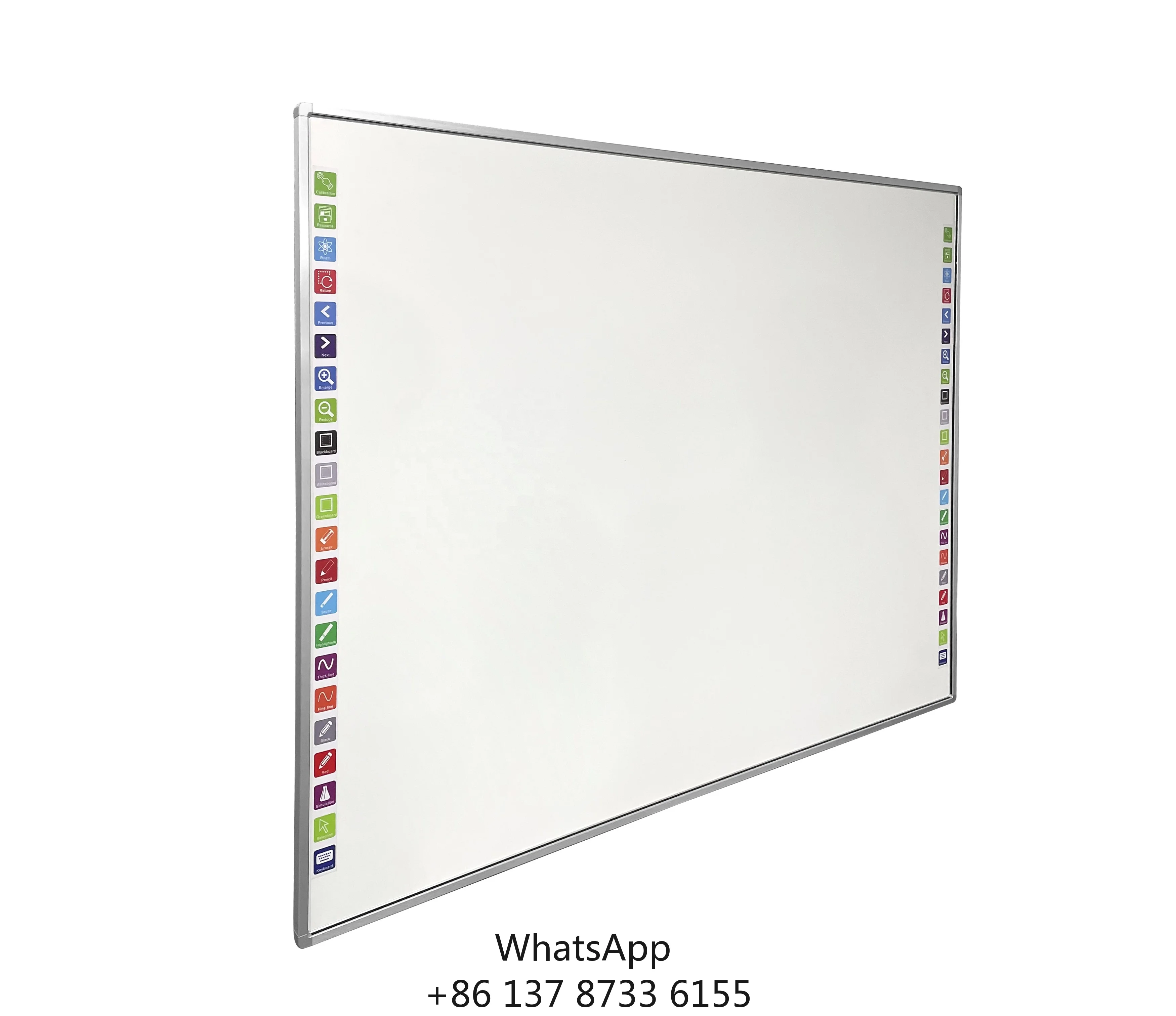 86 Inch Multi Touch IR Electronic Interactive Whiteboard Write Smoothly Smart Whiteboard With Projector For School