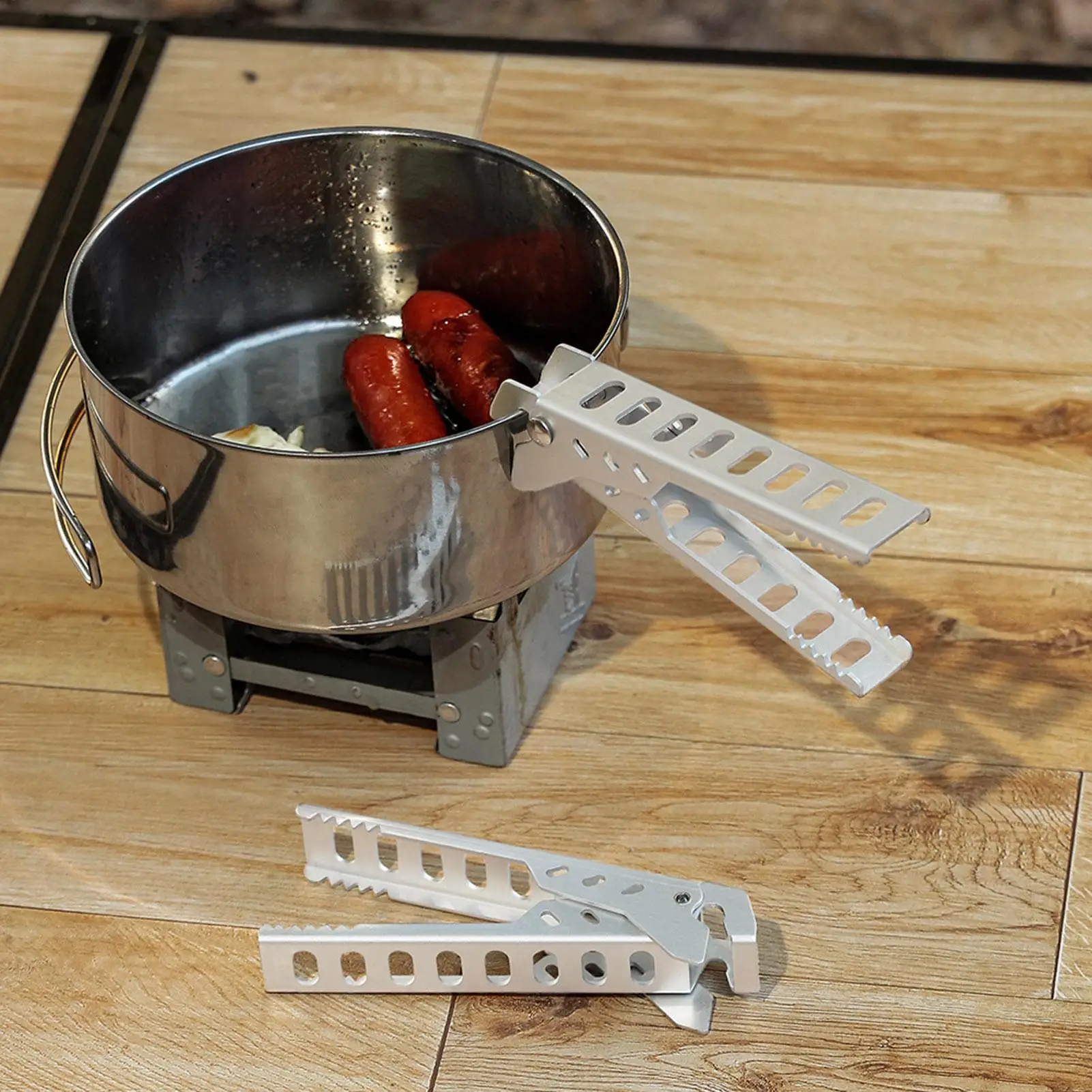 Outdoor picnic anti-scalding clip microwave plate and dish retrieval clip barbecue pot and casserole dish accessory