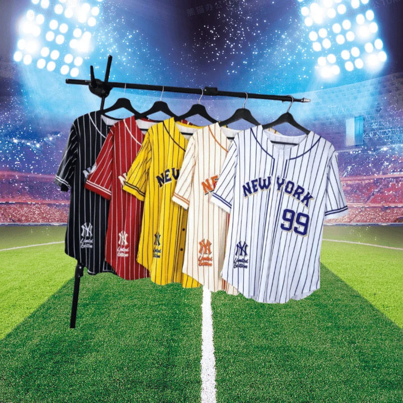 

2025 New York 99 Baseball Shirt Men's and Women's New Sports Outdoor Leisure Sports Jersey Quick-drying Breathable T-shirt Moto