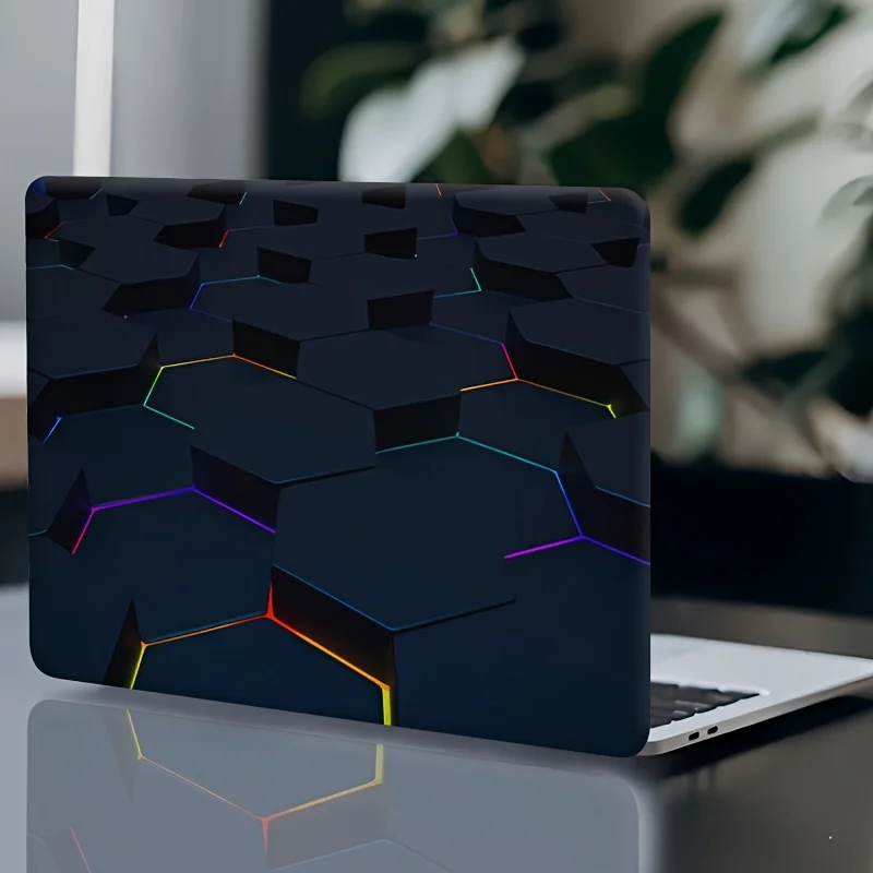 2Pcs Cultural Pattern Coated Laptop Skin Patch  Waterproof and Scratch resistant Art Sticker Suitable for Laptop Car Helmet