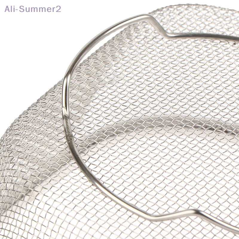 

{MX} Stainless Steel Skimmer Strainer Spoon Fine Mesh Slotted Spoon Kitchen Deep Frying Basket Hot Pot Colander Cooking Utensil