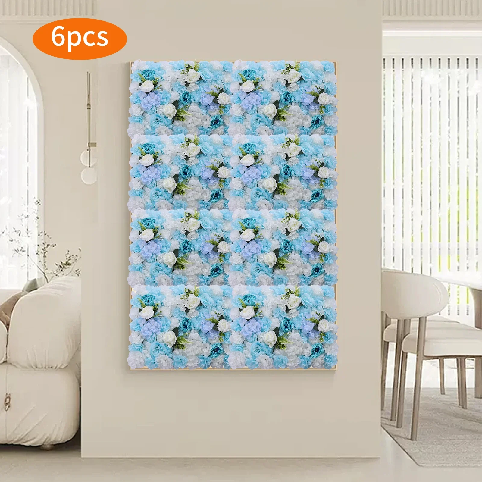 

Peony & Rose Flower Wall Panel, Silk Fabric, Waterproof, Customizable Design, Easy Installation, Perfect for Wedding Backdrops