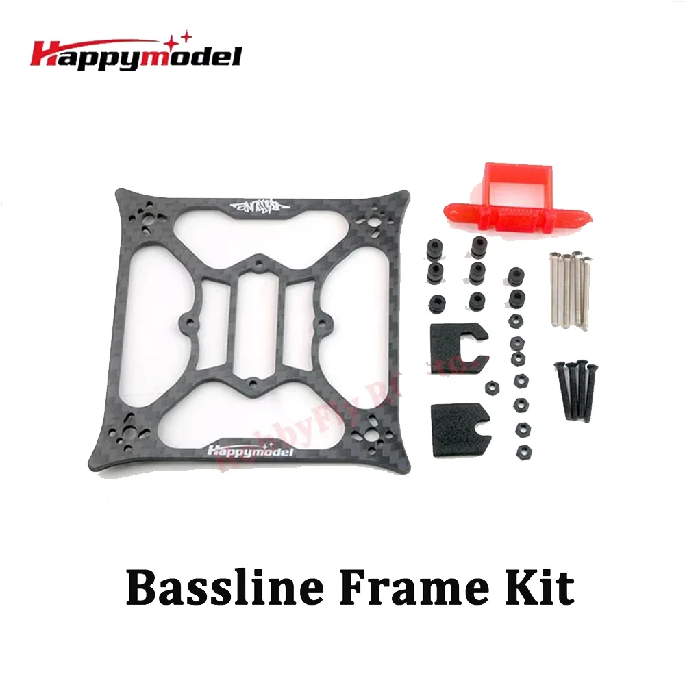 HappyModel Bassline 2S 2inch FPV Drone Carbon Frame Kit with Battery Tray Screws Pack RC Tools - image 1 of 6