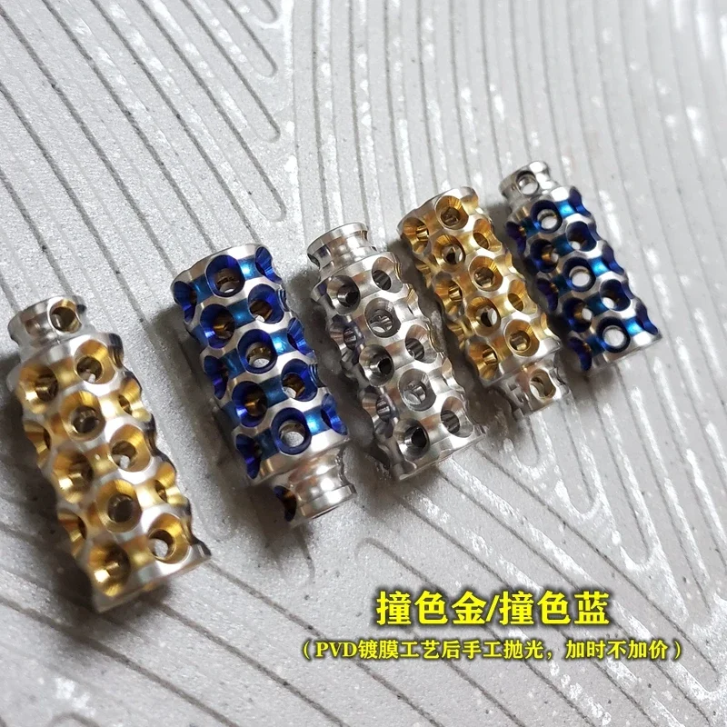 EDC Titanium Alloy Beads A Pendant Paracord Outdoor Decorations Camping Gear EDC Tools