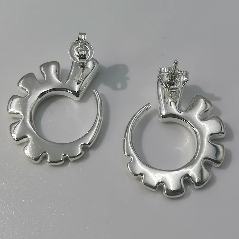 Boucles d'oreilles en argent cristal coloré pour femmes, fouet de conception exagérée, cadeau de bijoux, européen et américain, nouveau