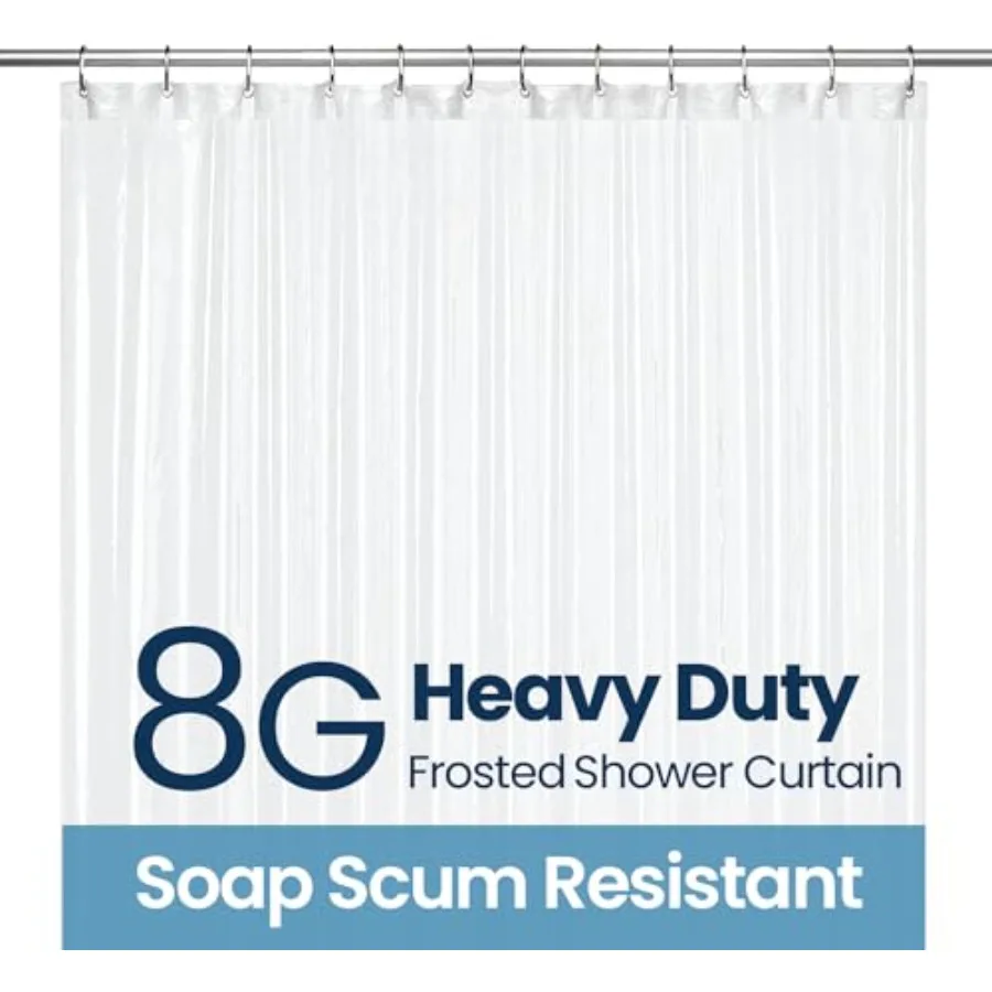 

Занавеска для душа в ванной комнате Водонепроницаемая пластиковая занавеска для душа Премиум PEVA Нетоксичная с устойчивыми к ржавчине втулками Матовый дизайн для мода
