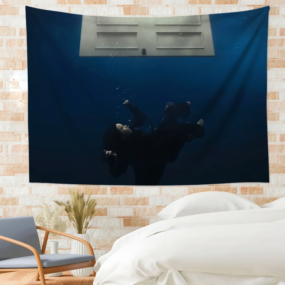 Singer B-Billie E-Eilish flag For Bedroom Living Bar Garden Outdoor Active  Decoration Background And Concert