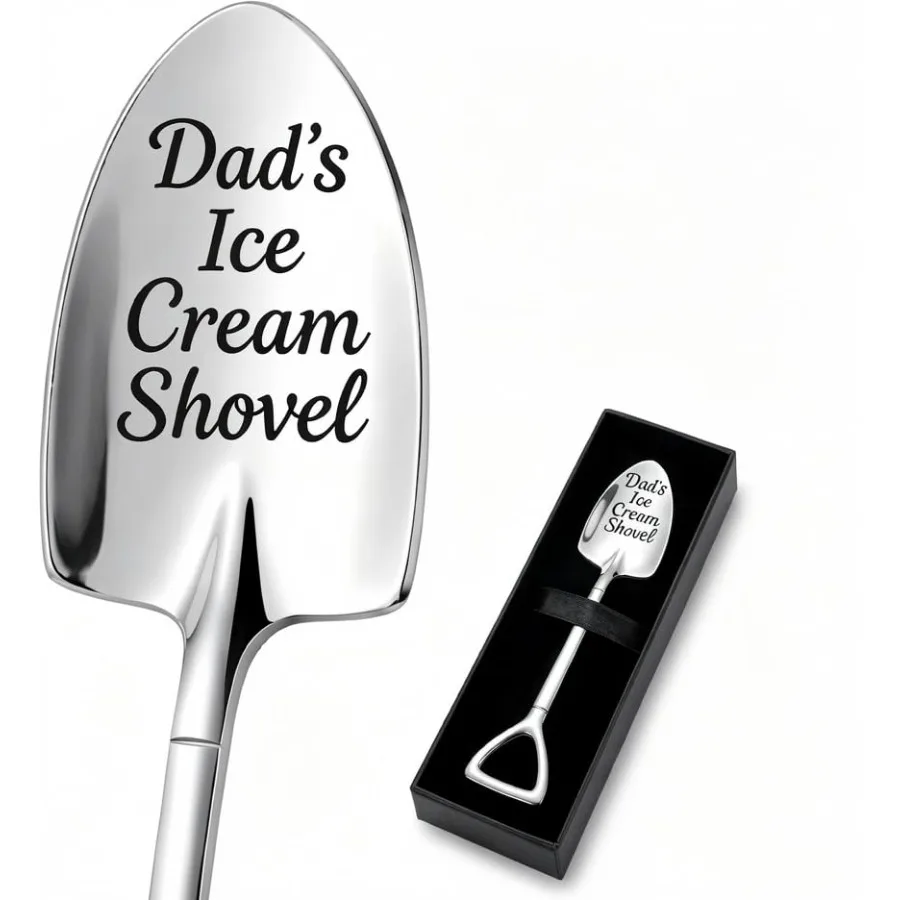 

Dad's Ice Cream Shovel, Fathers Day Gifts, Funny Stainless Steel Ice Cream Scoop, Fathers Day Gift for Men, Husband Grandpa, Pe
