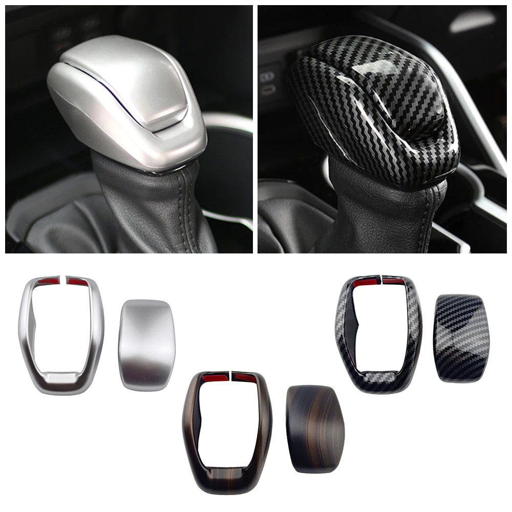 Gear Shift Knob Cap Cover Trim for Toyota Highlander RAV4 2020-2025 Harrier Venza 2022 Interior Decor Refit Accessories Sticker