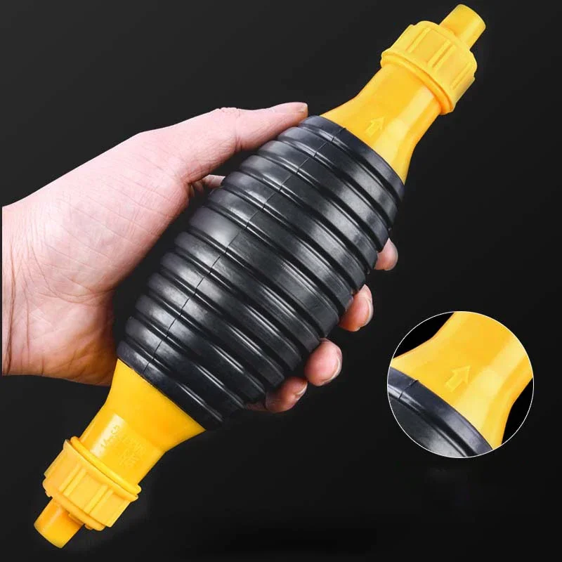 Universal Car Portable Manual Fuel Pump Fuel Transfer Siphon Pump Oil Sucker Large Squeezing Syphon Car Truck Manual Siphon