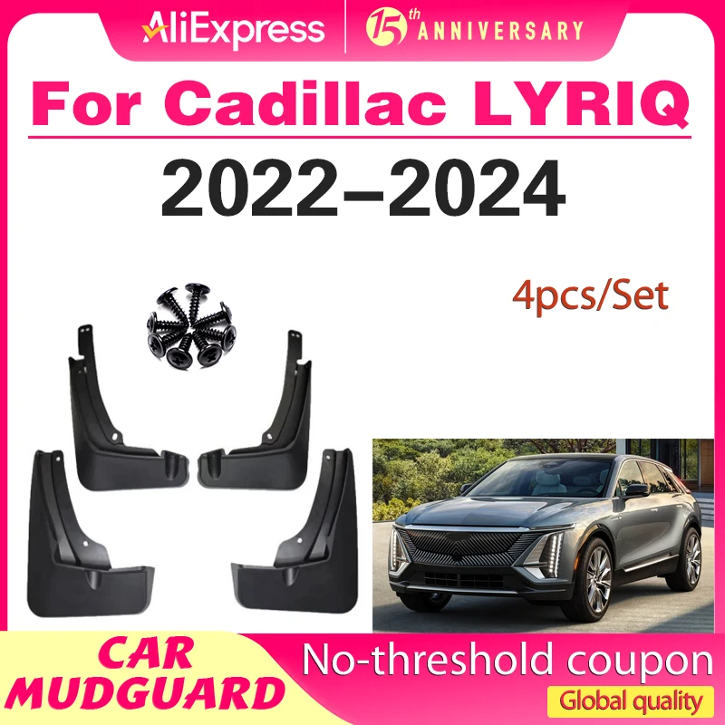 

For Cadillac LYRIQ 2022 2023 2024 Fender Mudguard Mud Flaps Guard Splash Flap Mudguards Car Accessories