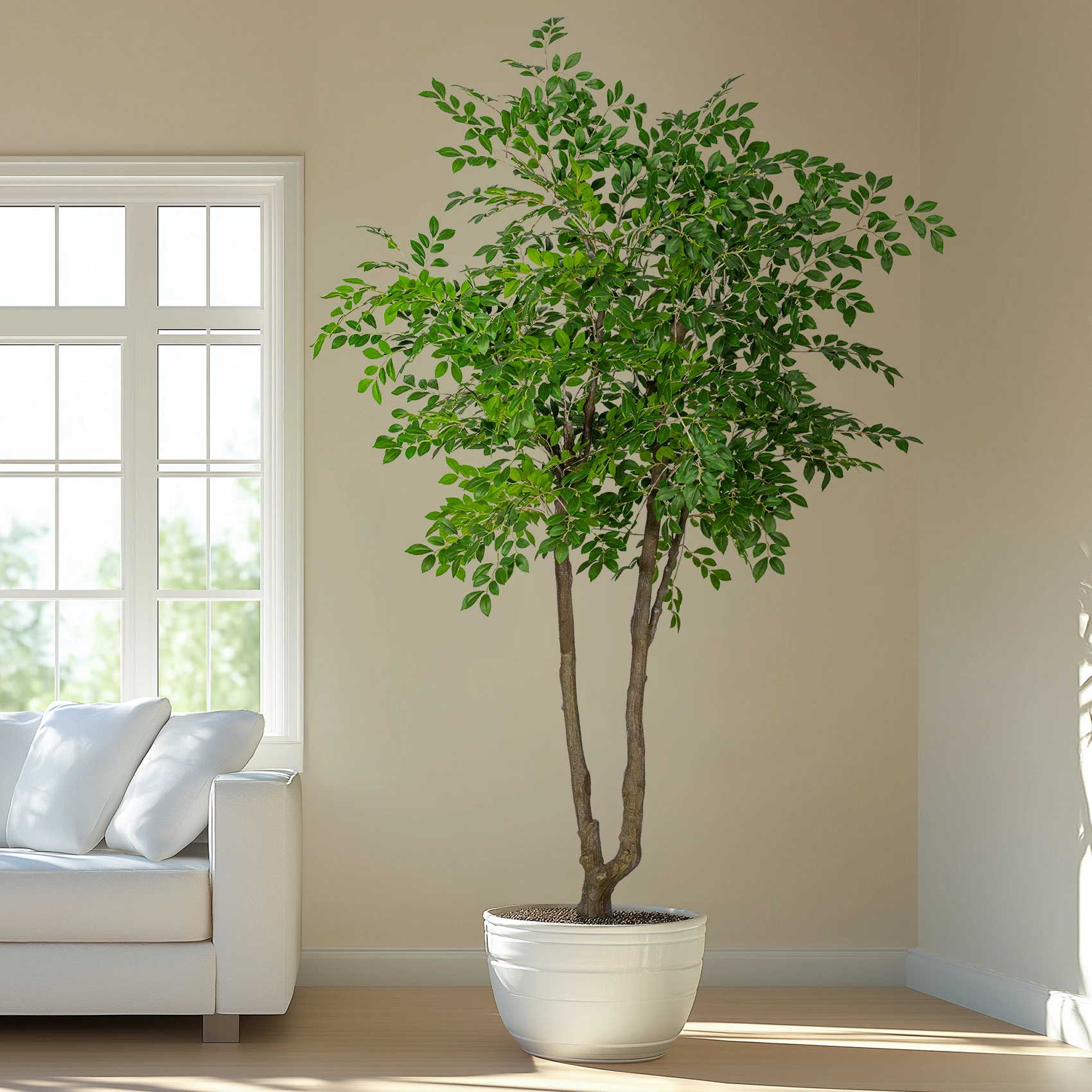 

Indoor and outdoor simulated elm potted artificial tree - living room decoration & shopping mall window decoration