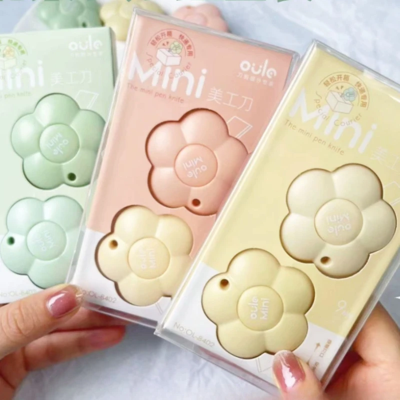 Hot Selling Flower Utility Knife Unpacking Express Box Artifact Mini Portable Beauty Handmade Knife Hand Account Paper Cutter