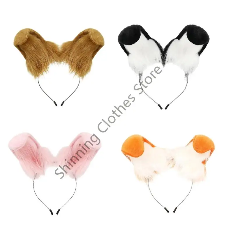 

M68A Animal Ear Cosplay Headband Hairpiece For Parties Festivals Secure Design