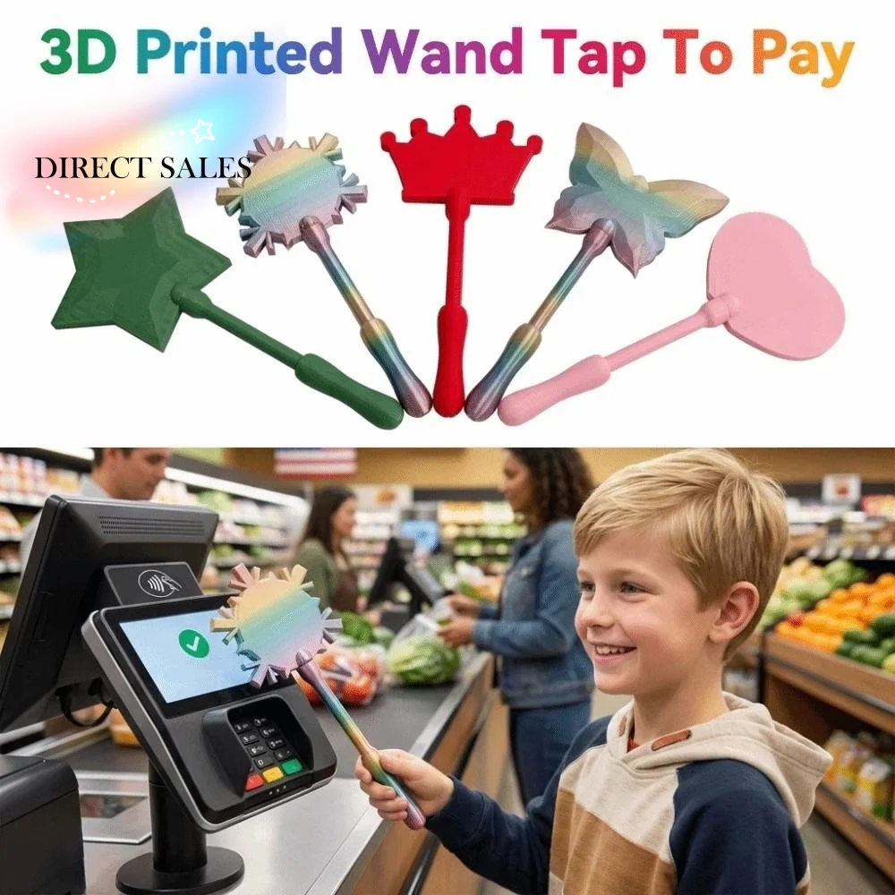 

Креативный 3D-печатный держатель для волшебной палочки с функцией Tap To Pay, легкий, портативный, 35 см, забавный чехол для бесконтактной оплаты