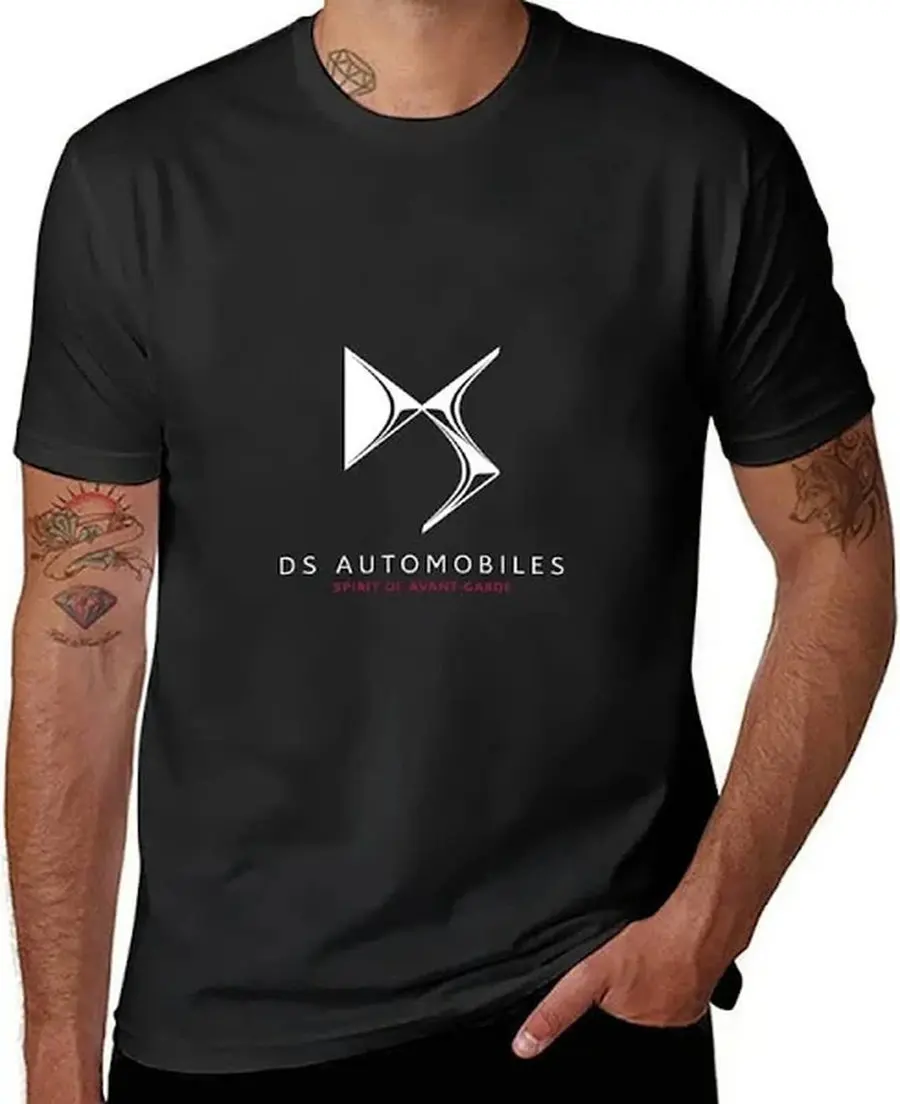 

Car Lovers T-shirt DS Automobiles logo Men's and Women's Short-Sleeved with Patterns for Summer