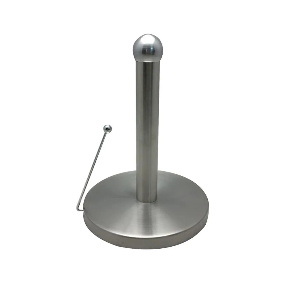 

Stainless Steel Paper Towel Holder Vertical Roll Standing Towel Dispenser for Kitchen Bathroom Dining Table Paper Roll Storage