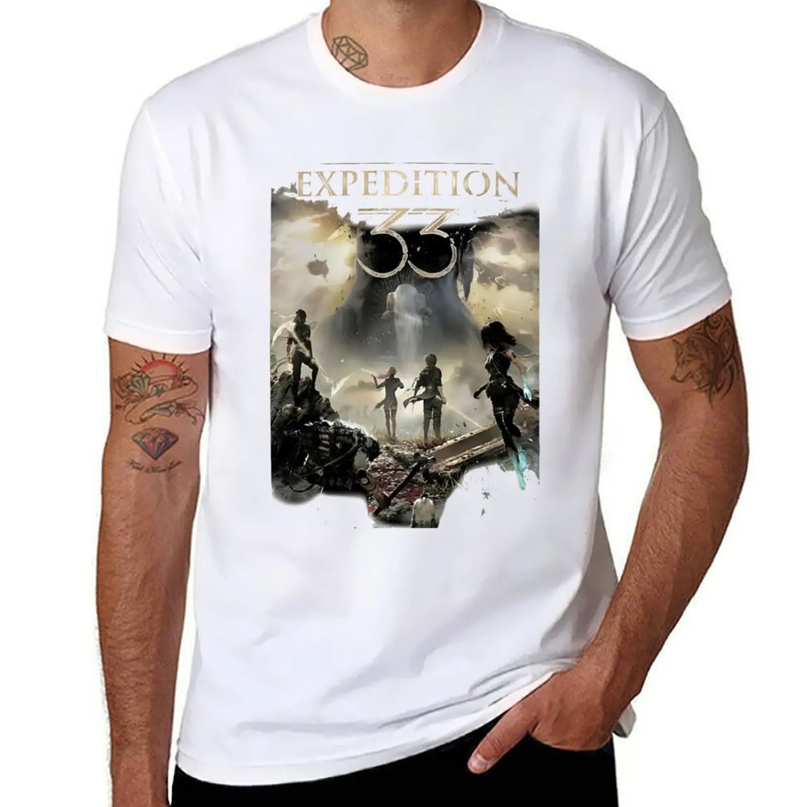 

Clair Obscur Expedition 33 Gamer Vintage 90s Fan Art T-Shirt t shirts for man graphic tees t shirts for man slim fit T-Shirt