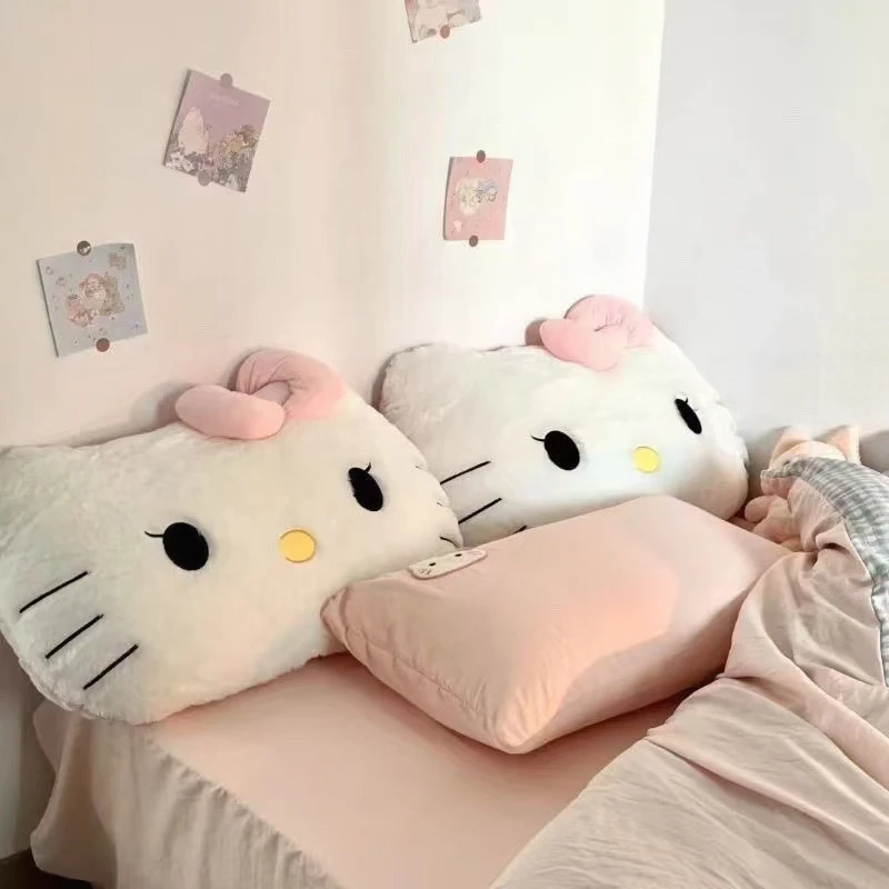 

Big Size Sanrio Hello Kitty 70cm Cute Plush Pillow Sofa Hello Kitty Cushion Bedhead Pillow Girl Heart Decoration Birthday Gift