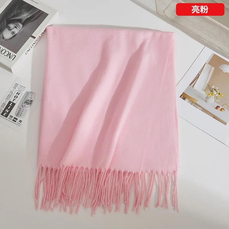 

New Hat Watch Stocking Toque Hugger Winter Warm solid-color Imitation Cashmere Scarves cross-border Wholesale 2M112