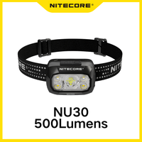 NITECORE NU30 Triple Output Headlamp 500Lumens, UHI LED , Rechargeable For Running Trekking