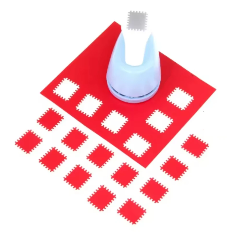 

1 шт., новый дырокол в форме штампа, машина для тиснения, легко прессовающийся зубчатый перфоратор с круглыми отверстиями для изготовления штампов