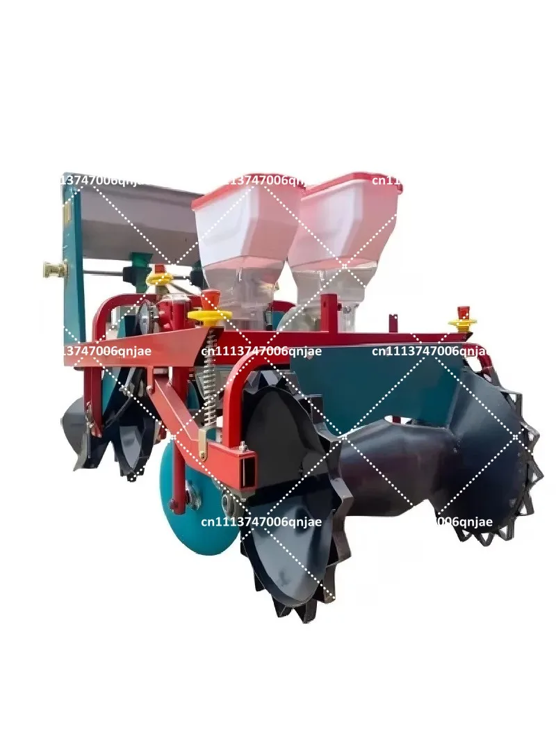 2 Row 4 Row 6 Row Peanut Ridging Planter Fertilizing Seeder for Sandy Clay Soil