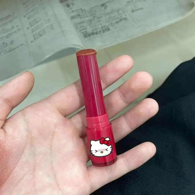 Cartoon Sanrioed Hello Kittys Lipstick Ins Girly Heart Kawaii Mirror Water Light Whitening Film Non-Fading Lip Glaze Holidaygift