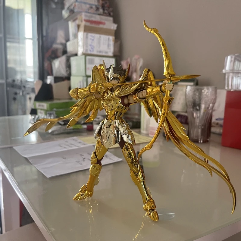 17cm New  Cs Model Saint Seiya Myth Cloth Ex Sagittarius Aiolos Knights Of The Zodiac Anime 24k Metal Armor Figure Toys Gift