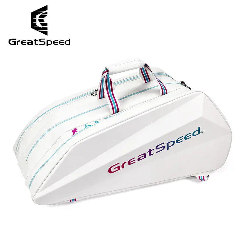 GreatSpeed Hard-shell Tennis Racquet Bag 6Pack 9Pack Large Capacity Squash Tennis Racket Backpack Shoe Compartment Tennis Bags