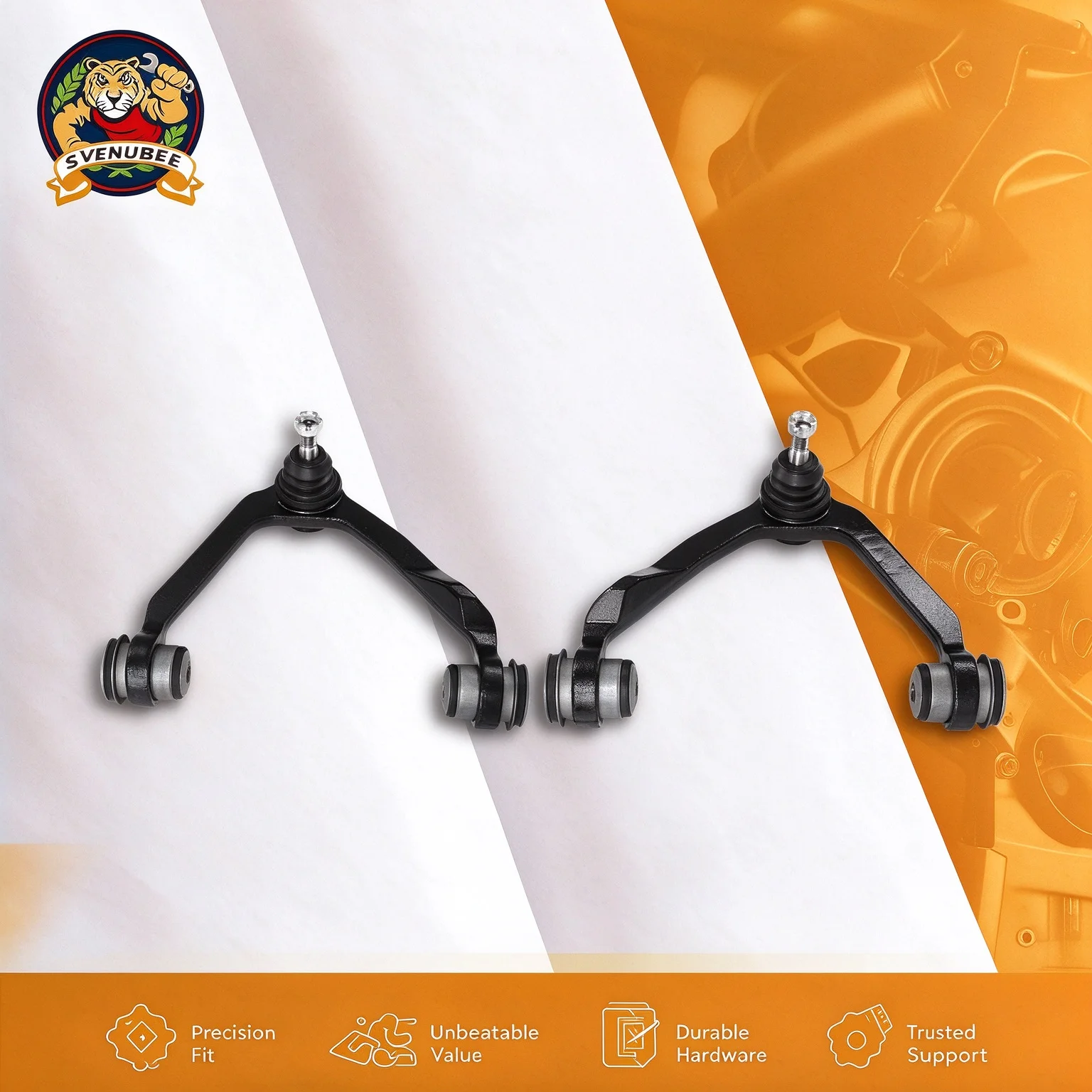 Svenubee 2Pcs Front Upper Control Arm Suspension Kit for Ford Expedition/F-150/Lincoln Navigator 1997-2003 Replacement