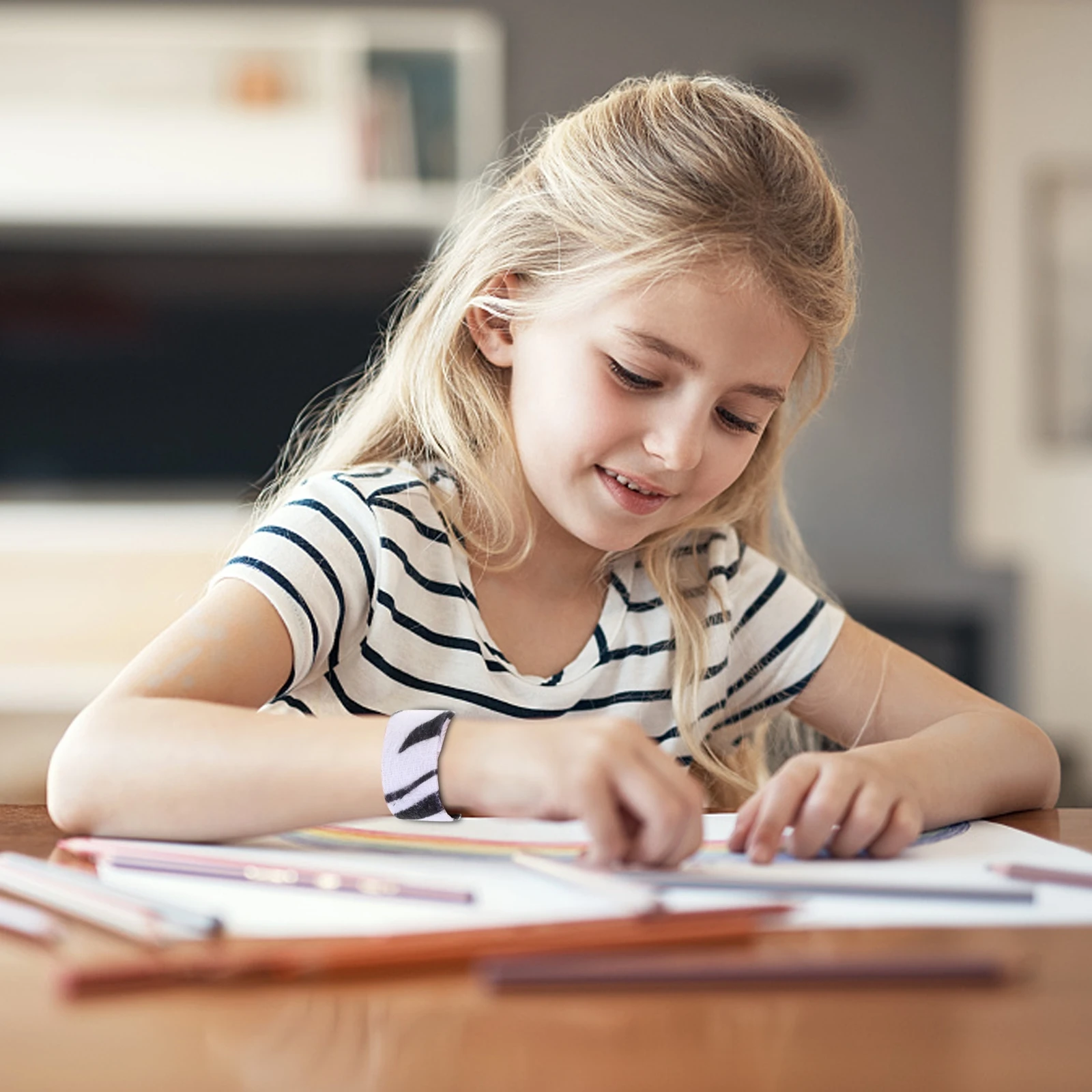 12 ชิ้นแฟชั่นเสือดาวพิมพ์ตบสร้อยข้อมือม้าลายสไตล์สายรัดข้อมือสําหรับโอกาสพิเศษ