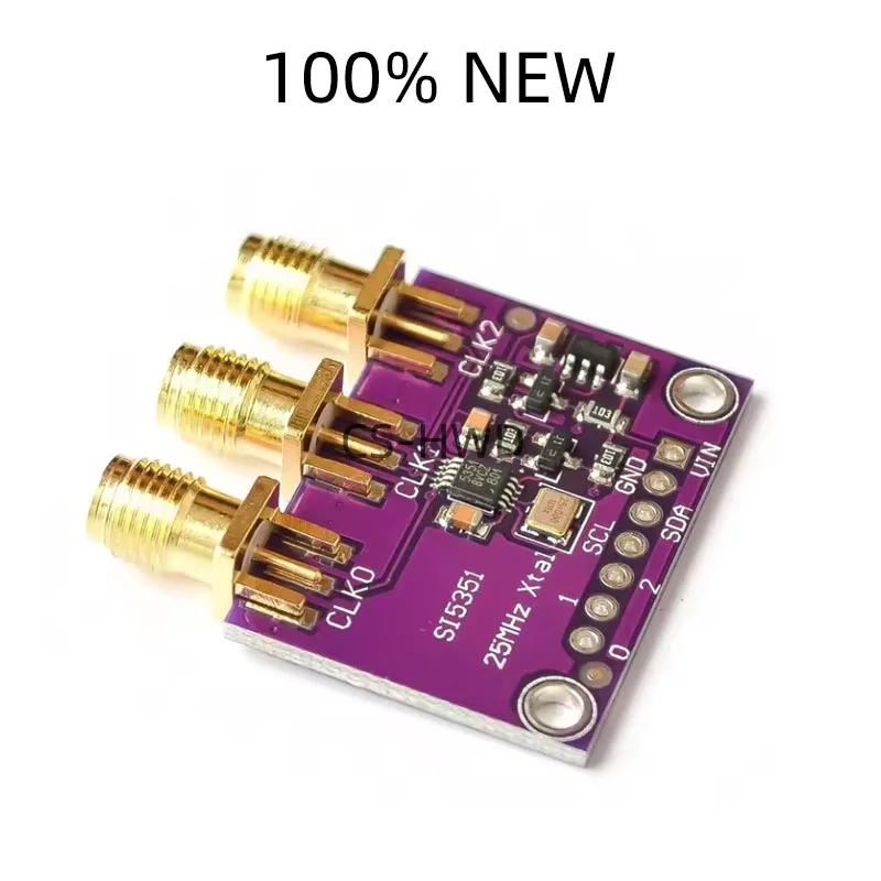 DC 3V-5V CJMCU-5351 Si5351A Si5351 I2C Clock Generator Breakout Board Module Signal Generator Clock 8KHz-160MHz For Arduino
