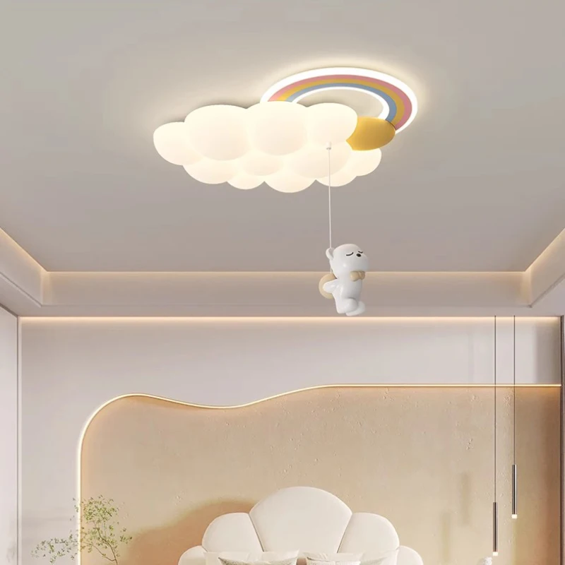 Rainbow Cloud Ceiling Lights LED Children\'s Room Light Modern Creative Warm Baby Room Nursery Boy Girl Bedroom Ceiling Lamps