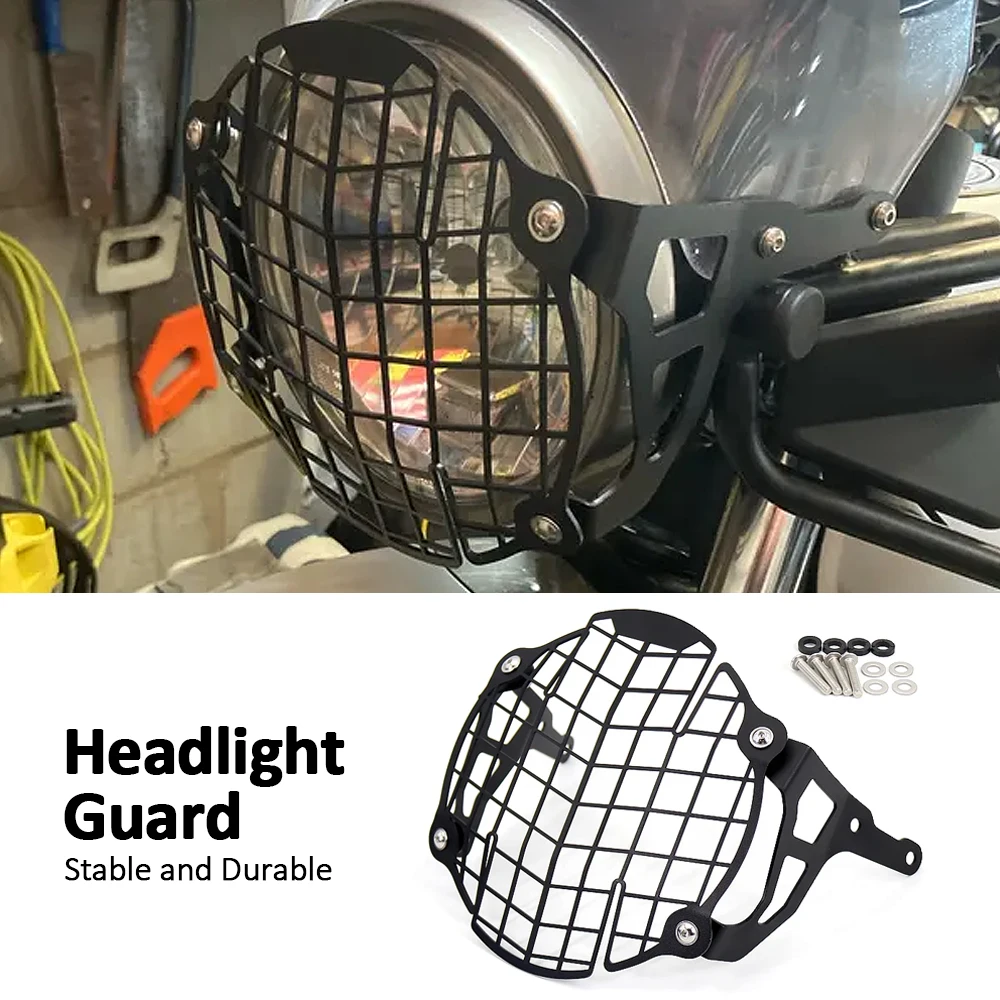 

For Royal Enfield Himalayan 410 2016-2021 New Motorcycle Headlight Guard Protection Cover Protector Grille Black