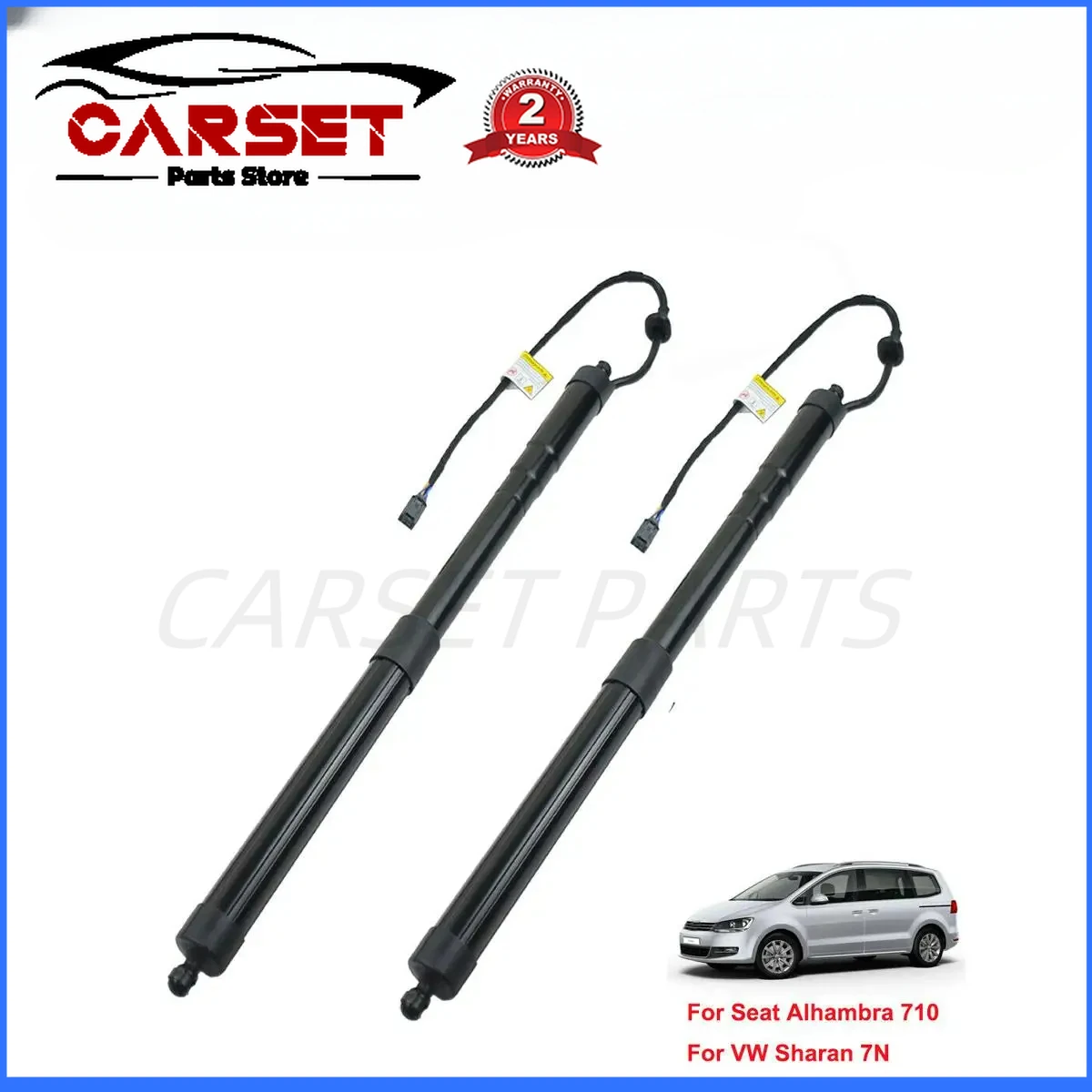 7N0827851E NEW 2PCS Rear Tailgate Electric Power Lift Supports Shock For 2010-2018 VW Sharan (7N)