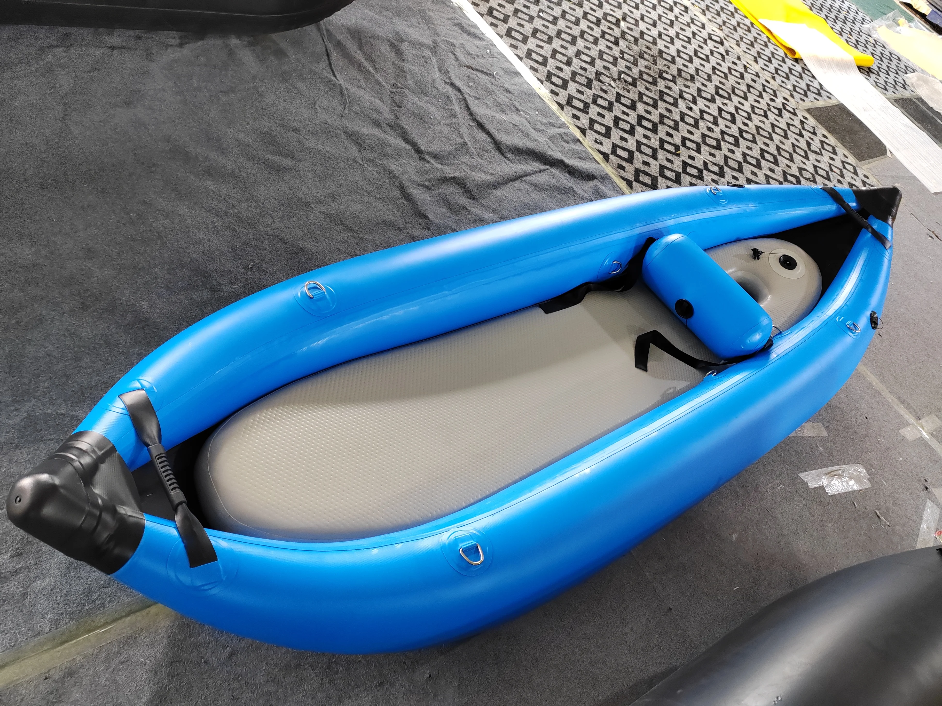 Kayak inflável em PVC, canoa inflável, barco inflável