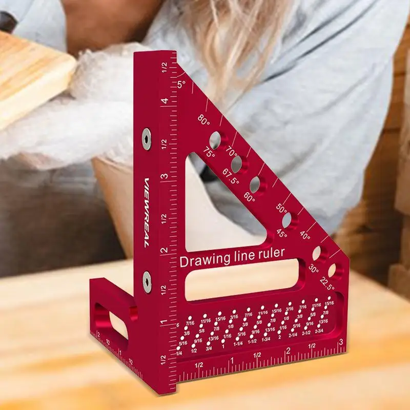 Roofing Square Carpenter Marking Ruler For Engineer Carpenter Hole Positioning Precision Marking Ruler Engineer Carpenter