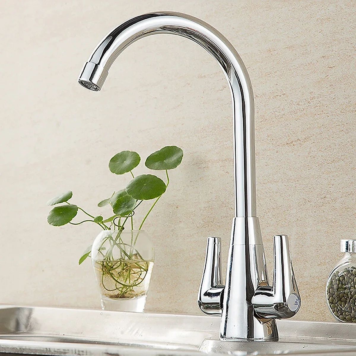 

Смеситель для кухни, две функции, выдвижной смеситель с одной ручкой, смеситель для горячей и холодной воды, смеситель для воды, настенный смеситель для ванной комнаты