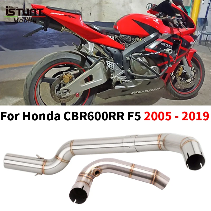 

Slip for Honda Cbr600Rr F5 2005 - 2019 Motorcycle Exhaust Modified Stainless Steel 50.8Mm Middle Link Pipe Espace Moto Motorbike