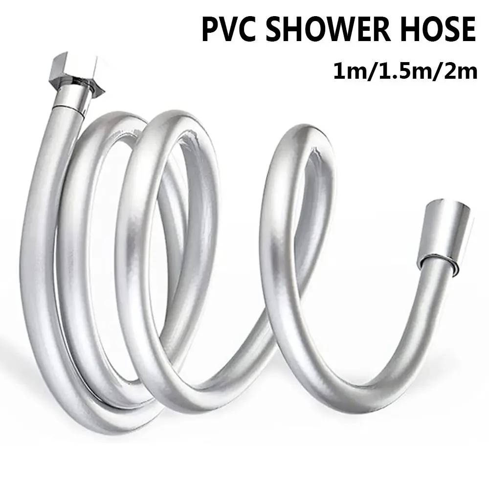 

High Pressure PVC Handheld Shower Hose Universal Interface Flexible Anti Winding Explosion-proof Shower Tube Bathroom Accessory