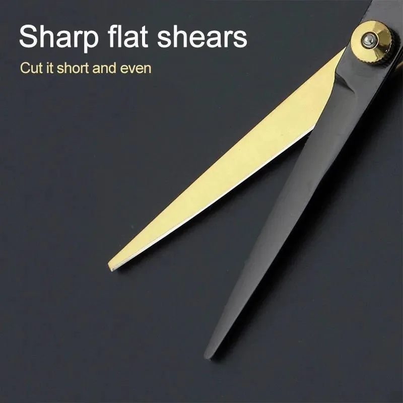 Professional Hair Cutting Scissors, Home Hair Cutting Barber/Salon Thinning Shears, Stainless Steel Hairdressing Black Golden