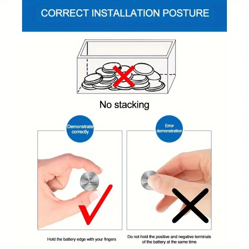 20PCS CR2032 CR2025 CR2450 CR2016 CR1632 3V Lithium Button Cells Non-Rechargeable Batteries Key Fobs Remote Controls Car Key
