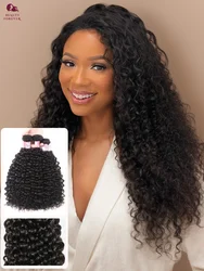 Beautyforever Brazilian Curly Bundles Human Hair 100% Raw Human Hair Weaving 12A Thick Bundles Jerry Curly Hair Weft 100g/pc