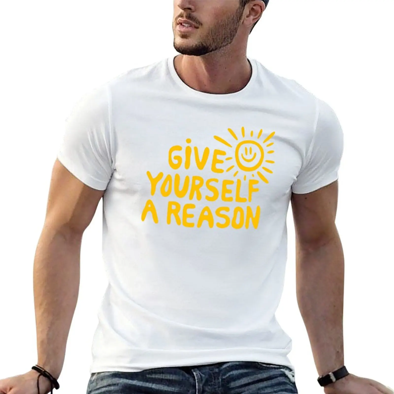 Give yourself a reason T-Shirt Holiday Simple Tee Shirt