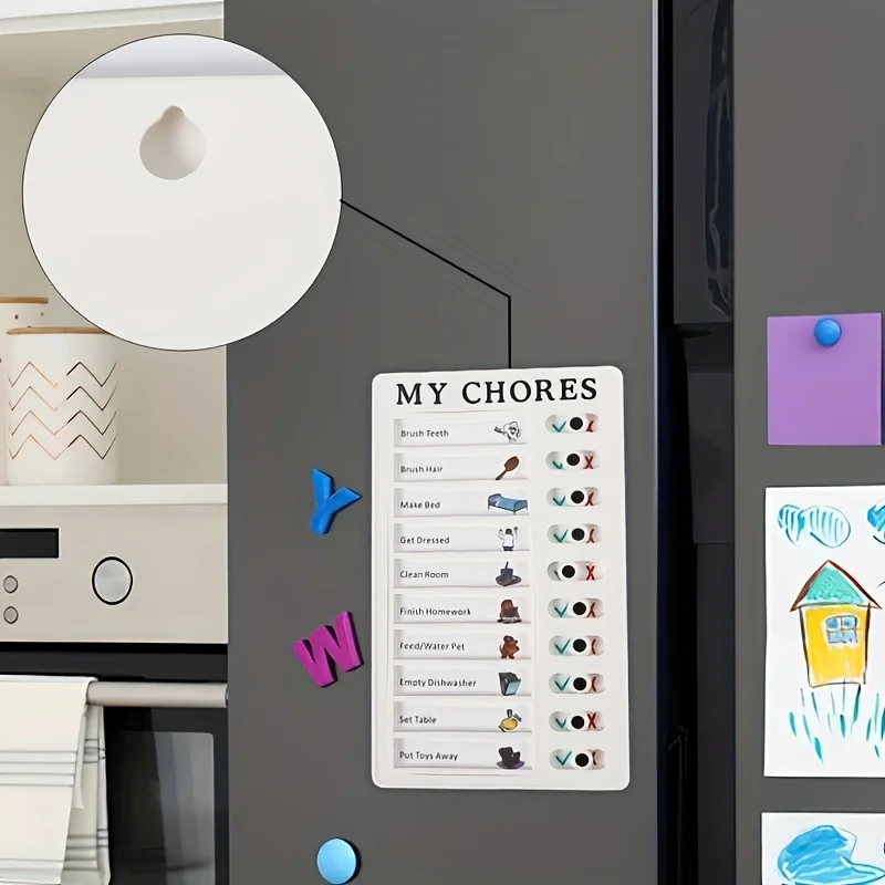 Multi-purpose Checklist Memo Board Reusable My Chores Checklist Board for RV Home Wall School Classroom Kid Self-discipline Card