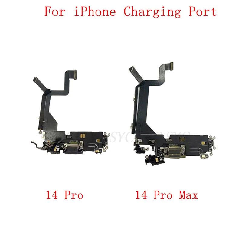 

USB Charging Port Connector Flex Cable For iPhone 14 Pro Max Charging Connector with Microphone Repair Parts