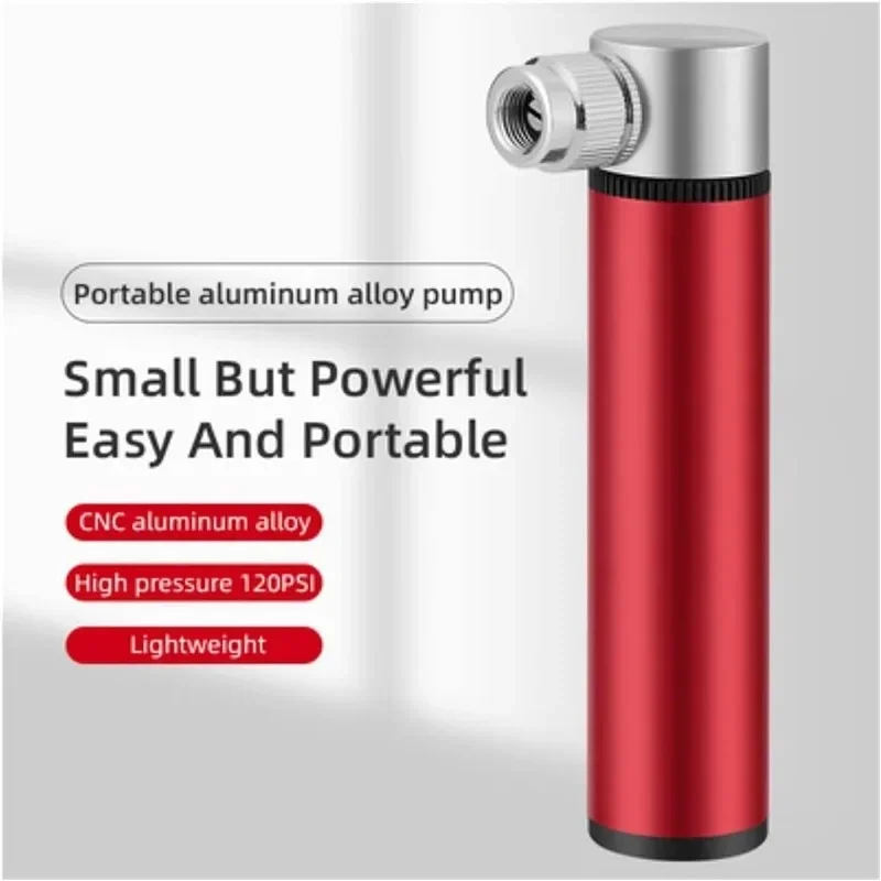 Portable Air Pump Pump Mini High Pressure Hand Pump Bike Pump Tire Air Inflator Valve for Road Bikes Mountain Bikes Basketball