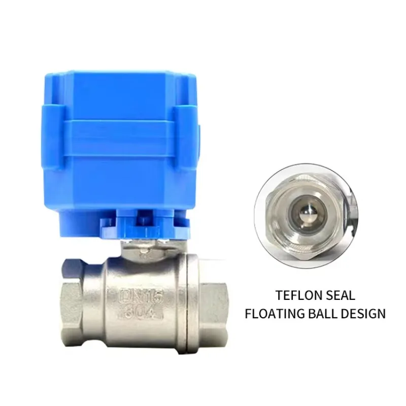 Picture 4: Stainless Steel 314 306 Miniature Electric Actuated Control 2 Way Motorized Ball Valve