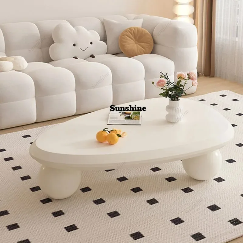 

Bedroom Room Decor Coffee Table Organizer Books Simple Clear Cute Cream Cloud Design Coffee Table Unique Meubles Home Furniture